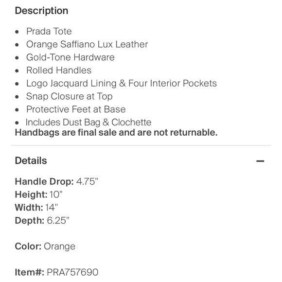 Prada large Saffiano Lux tote - Picture 3 of 8